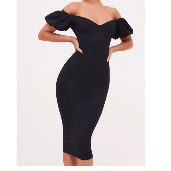 PrettyLittleThing Dresses & Skirts - Off shoulder black dress